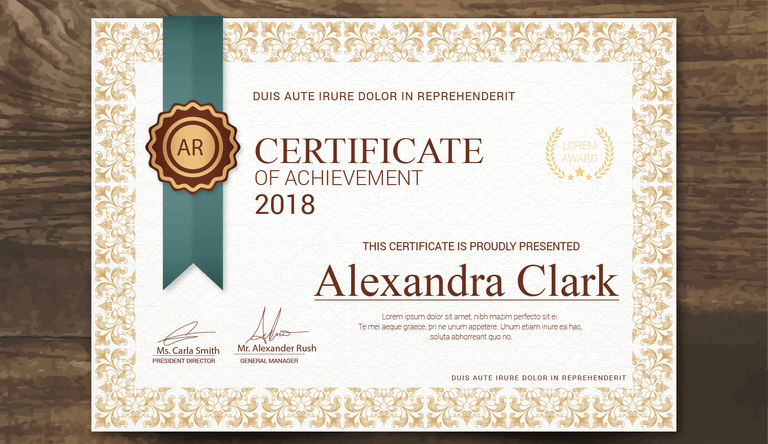 certificates